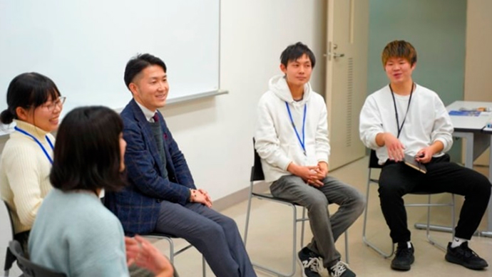 地元大学生との交流会<