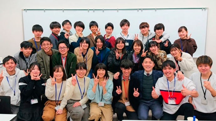 地元大学生との交流会<